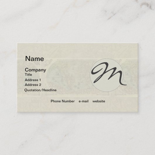 1565 Forlani AntiquevWeltkarte Renaissance Visitenkarte (Vorderseite)