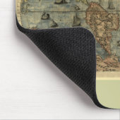 1565 Weltkarte von Ferando Berteli (Fernando Berte Mousepad (Ecke)