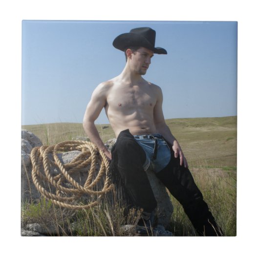 15693-RA Cowboy Fliese (Vorderseite)