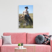 15693-RA Cowboy Leinwanddruck (Insitu (Wohnzimmer))