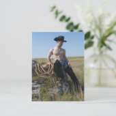 15693-RA Cowboy Postkarte (Stehend Vorderseite)