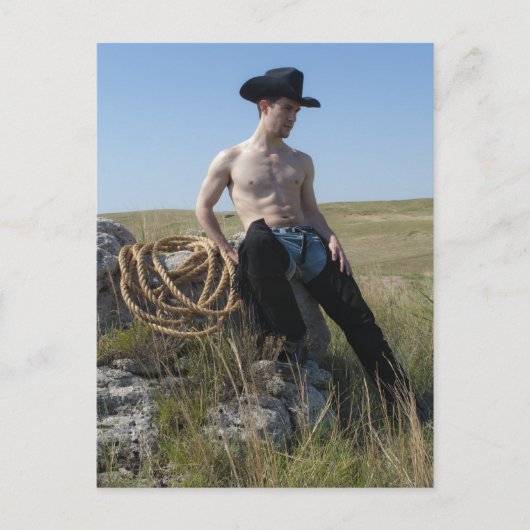 15693-RA Cowboy Postkarte (Vorderseite)