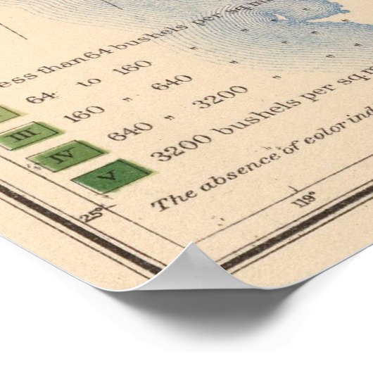 156 Weizen/Quadratmeilen Poster (Ecke)