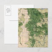 156 Weizen/Quadratmeilen Postkarte (Vorne/Hinten)