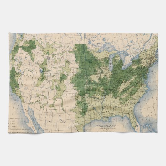 156 Wheat/sq Meile Handtuch (Horizontal)