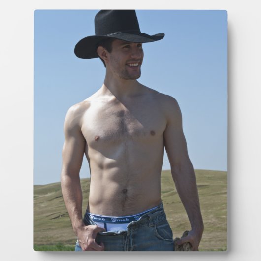 15746-RA Cowboy Fotoplatte (Vorderseite)