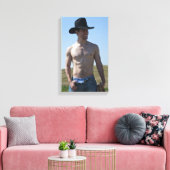 15746-RA Cowboy Leinwanddruck (Insitu (Wohnzimmer))