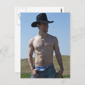 15746-RA Cowboy Postkarte (Vorne/Hinten)