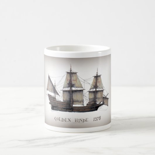 1578 goldenes Hinde Kaffeetasse (Mittel)