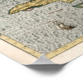 1579 Karte Karibikinseln Poster (Ecke)