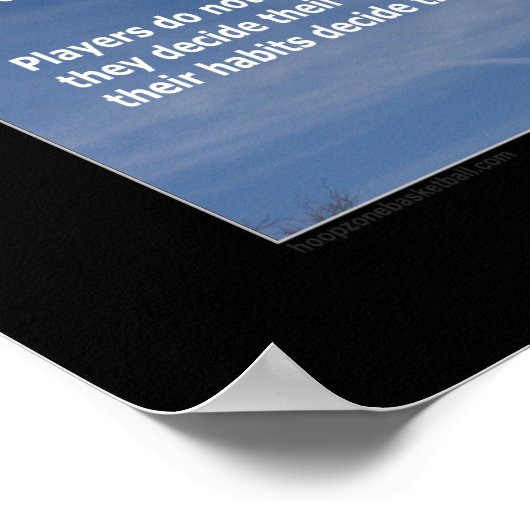 #157 (Matte) Basketball-Poster Poster (Ecke)