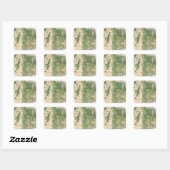 157 Weizen/Acre Quadratischer Aufkleber (Blatt)