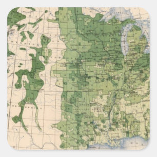 157 Weizen/Morgen Quadratischer Aufkleber