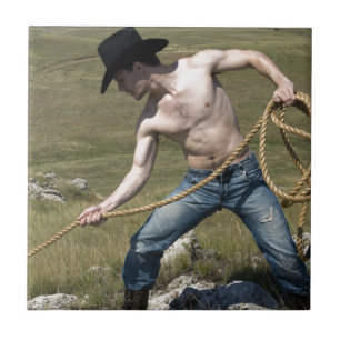 15807-RA Cowboy Fliese