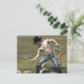 15807-RA Cowboy Postkarte (Stehend Vorderseite)