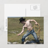 15807-RA Cowboy Postkarte (Vorne/Hinten)
