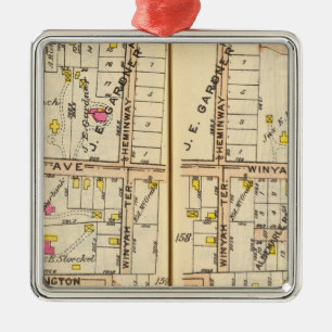 158159 New Rochelle Silbernes Ornament