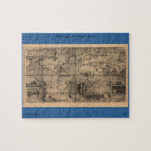 1581 Antike Weltkarte von Nicola van Sype Puzzle