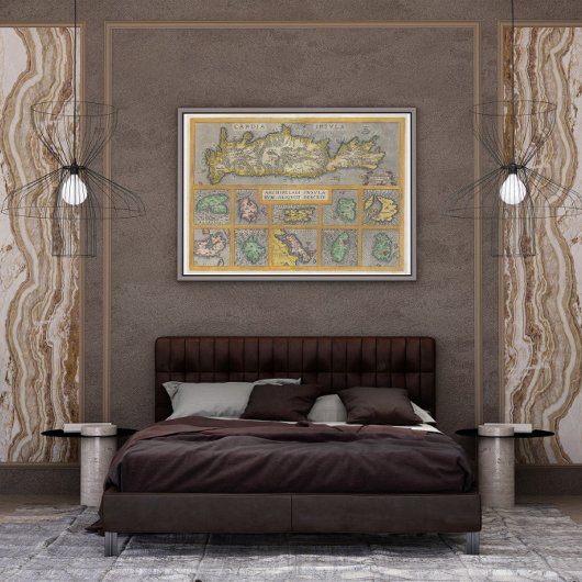 1584 Ortelius Karte von Kreta und 10 griechischen  Poster