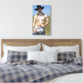 15867-RA Cowboy Leinwanddruck (Insitu (Schlafzimmer))
