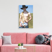 15867-RA Cowboy Leinwanddruck (Insitu (Wohnzimmer))