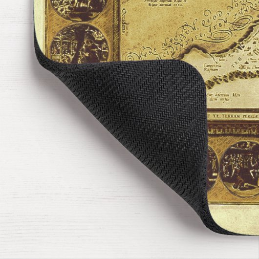 1586 VINTAG HOLYLANDS MAP Mousepad (Ecke)
