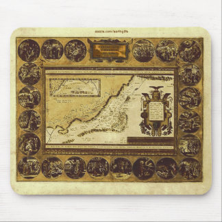 1586 VINTAG HOLYLANDS MAP Mousepad