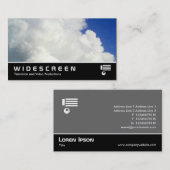 158 mit großem Bildschirm - Cumulous Wolke Visitenkarte (Vorne/Hinten)