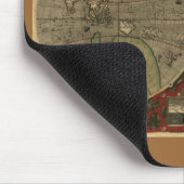 1595 Hondius Map Mousepad (Ecke)