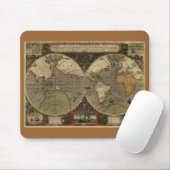 1595 Hondius Map Mousepad (Mit Mouse)