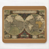 1595 Hondius Map Mousepad (Vorne)