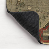 "1595 Hondius Worlde Map" Maus-Pad Mousepad (Ecke)