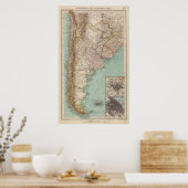 159 Argentinien und Chile Poster (Küche)