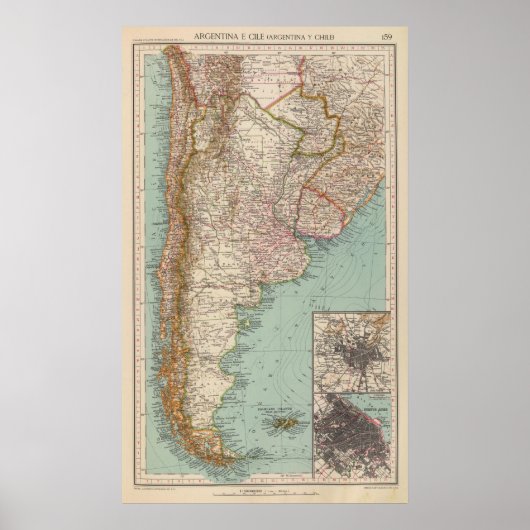 159 Argentinien und Chile Poster (Vorne)