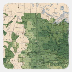 159 Hafer/Morgen Quadratischer Aufkleber