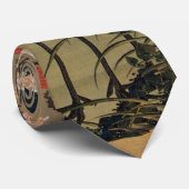 15. 梅 花 群 図, 若 冲 Pflaumenblüten & Krane, Jakuchū Krawatte (Gerollt)