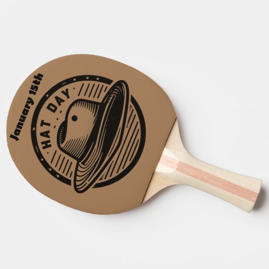 15.01. - Hat Day Tischtennis Schläger (Seitenansicht)
