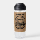 15.01. - Hat Day Trinkflasche (Rückseite)
