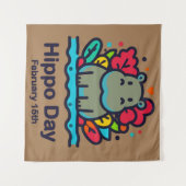 15.02. Hippo-Tag Wandteppich (Vorderseite (Horizontal))