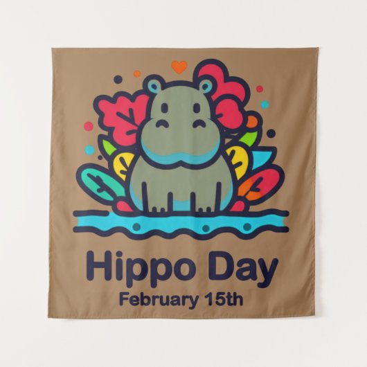 15.02. Hippo-Tag Wandteppich (Vorderseite)