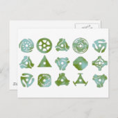 15 45 Plattenadapter oder Einsätze Postkarte (Vorne/Hinten)