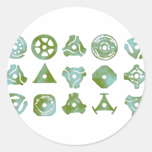 15 45 Plattenadapter oder Einsätze Runder Aufkleber (Vorderseite)