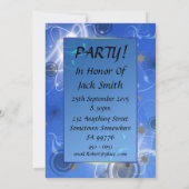 15. Abstrakte Lichter Geburtstagsfeier Einladung (Rückseite)