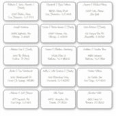 15 Anschrift des Gastes Aufkleber (Vorderseite)