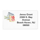 15. April - Etikett (Vorne)