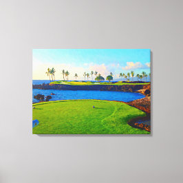 15. auf der Bucht von Mauna Lani Leinwanddruck