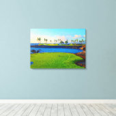 15. auf der Bucht von Mauna Lani Leinwanddruck (Insitu (Holzboden))