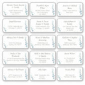 15 Aufkleber für den Namen eines Hochzeitgästen (Vorderseite)