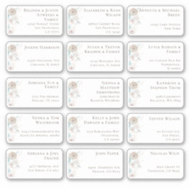 15 Aufkleber für den Namen eines Hochzeitgästen