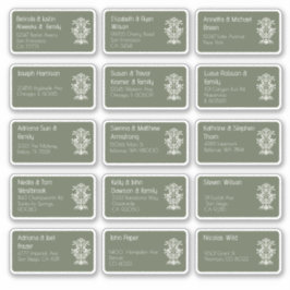 15 Aufkleber für den Namen eines Hochzeitgästen